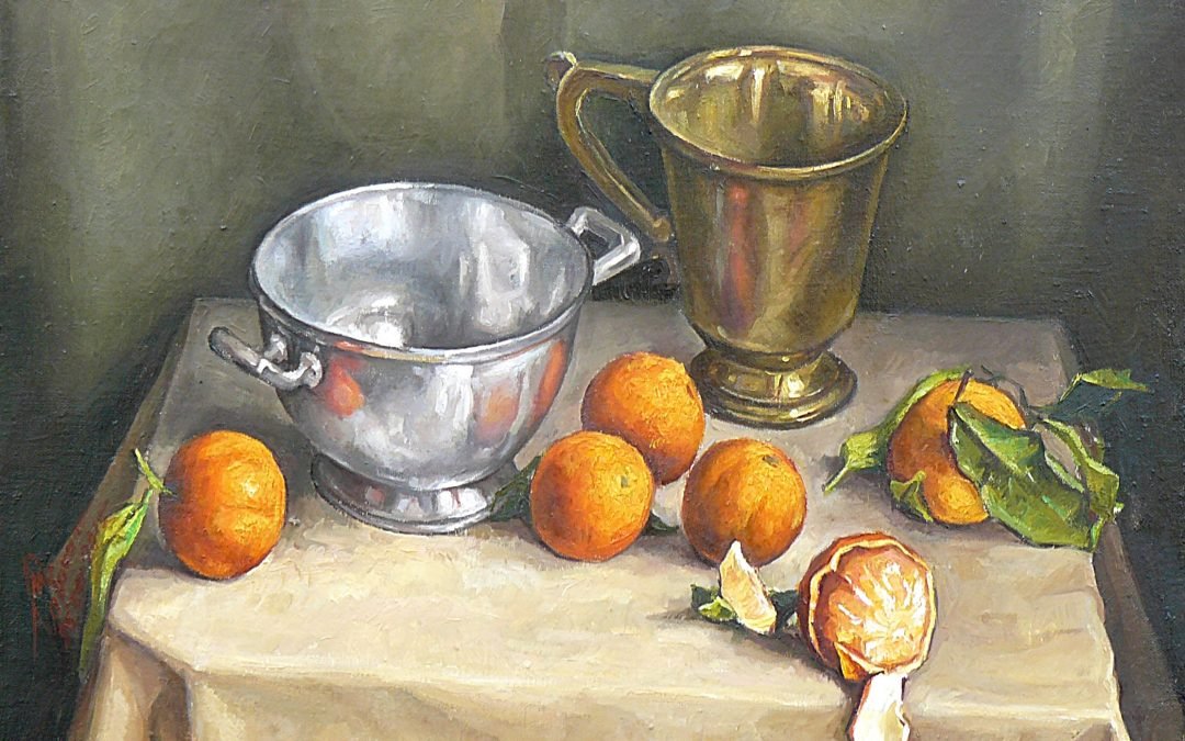 Natură statică cu mandarine